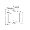 KnB Cabinets Wholesale - CORNER SINK BASES – Shaker White Cabinets